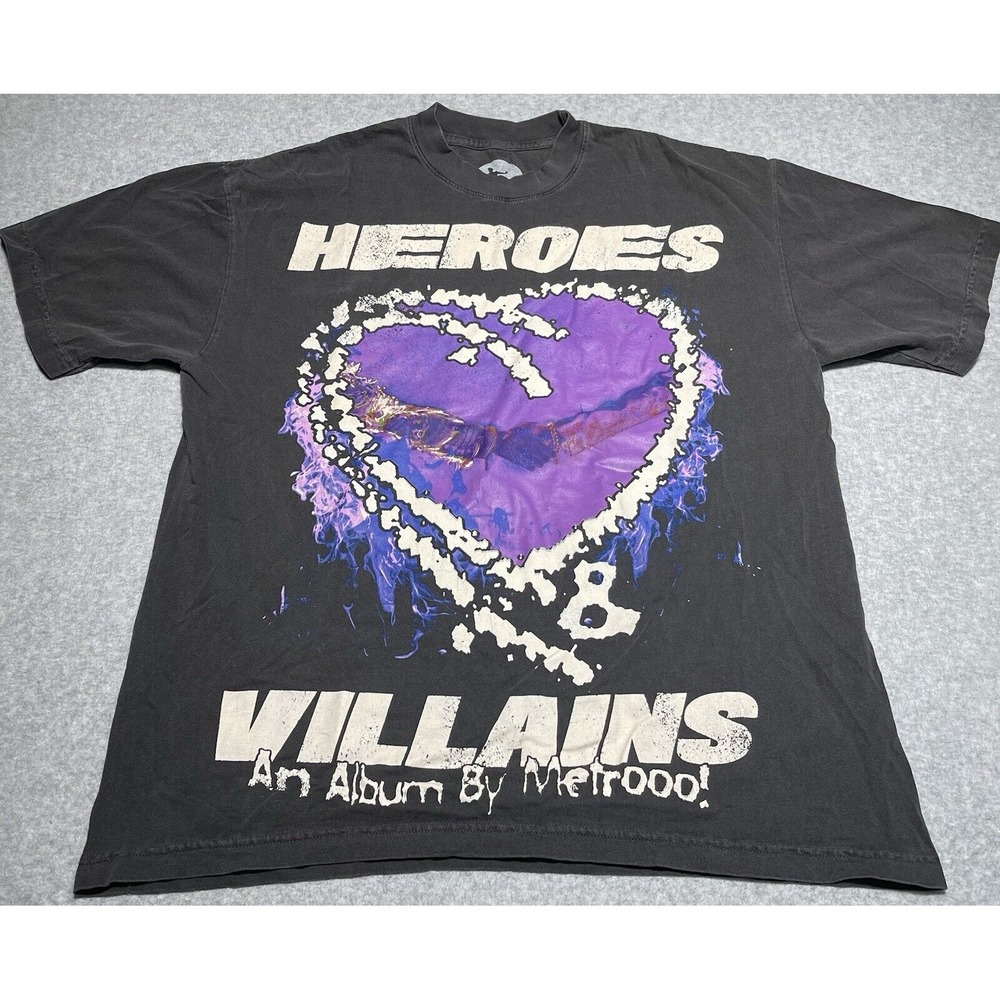 Metro Boomin Merch Designed By Hellstar L Shirt‎ Heroes And Villains 12.02.2022